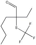 2-ETHYL-2-(TRIFLUOROMETHYLTHIO)HEXANAL Structure