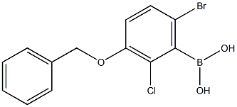 3-Benzyloxy-6-bromo-2-chlorophenylboronic acid Structure