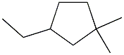 1,1-dimethyl-3-ethylcyclopentane Structure