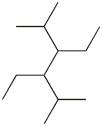 2,5-dimethyl-3,4-diethylhexane Structure