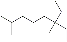 2,6-dimethyl-6-ethyloctane Structure