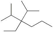 2-methyl-3-ethyl-3-isopropylhexane Structure