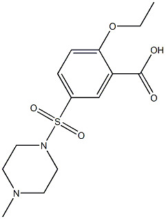 N-(3-CARBOXY-4-ETHOXYBENZENESULFONYL)-N''-METHYLPIPERIAZINE 구조식 이미지