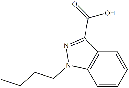 1-BUTYLINDAZOLE-3-CARBOXYLIC ACID 구조식 이미지