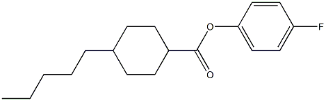 4-FLUOROPHENYL 4-PENTYLCYCLOHEXANECARBOXYLATE Structure