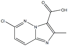 6-CHLORO-2-METHYLIMIDAZO[1,2-B]PYRIDAZINE-3-CARBOXYLIC ACID Structure