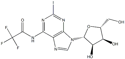 TFA & 2-IODOADENOSINE 구조식 이미지