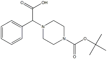 1-BOC-4-(CARBOXY-PHENYL-METHYL)-PIPERAZINE 구조식 이미지