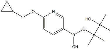 6-(CYCLOPROPYLMETHOXY)PYRIDINE-3-BORONIC ACID PINACOL ESTER Structure