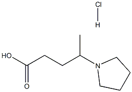 4-PYRROLIDIN-1-YL-PENTANOIC ACID HYDROCHLORIDE Structure