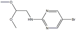 (5-BROMOPYRIMIDIN-2-YL)-(2,2-DIMETHOXYETHYL)AMINE, 95+% 구조식 이미지