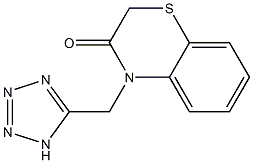 4-(1H-TETRAZOL-5-YLMETHYL)-2H-1,4-BENZOTHIAZIN-3(4H)-ONE Structure