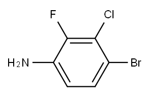 4-BROMO-3-CHLORO-2-FLUOROANILINE 98% Structure