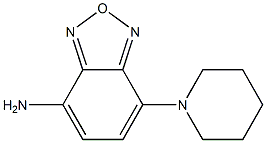 7-PIPERIDIN-1-YL-2,1,3-BENZOXADIAZOL-4-AMINE 구조식 이미지