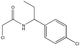 2-CHLORO-N-[1-(4-CHLOROPHENYL)PROPYL]ACETAMIDE Structure