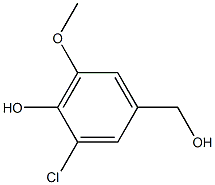 3-CHLORO-4-HYDROXY-5-METHOXYBENZYL ALCOHOL, 98% Structure