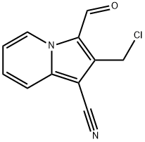 2-(CHLOROMETHYL)-3-FORMYLINDOLIZINE-1-CARBONITRILE Structure