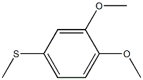 3,4-DIMETHOXYTHIOANISOLE 98% Structure