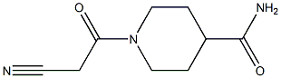 1-(CYANOACETYL)PIPERIDINE-4-CARBOXAMIDE Structure