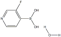 3-FLUORO-4-PYRIDINEBORONIC ACID HYDRATE 98% Structure