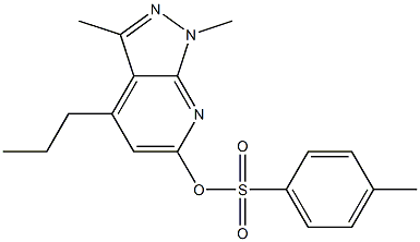 1,3-DIMETHYL-4-PROPYL-1H-PYRAZOLO[3,4-B]PYRIDIN-6-YL 4-METHYLBENZENESULFONATE 구조식 이미지