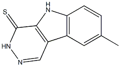 8-METHYL-3,5-DIHYDRO-4H-PYRIDAZINO[4,5-B]INDOLE-4-THIONE Structure