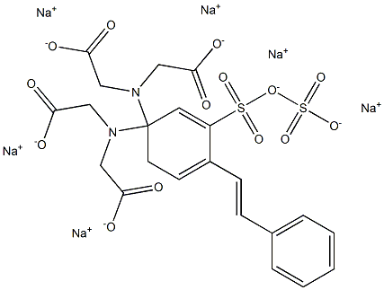 4 4-DIAMINOSTILBENE-2,2-DISULFONIC ACID-N N N N-TETRAACETIC ACID SODIUM SALT 99% 구조식 이미지