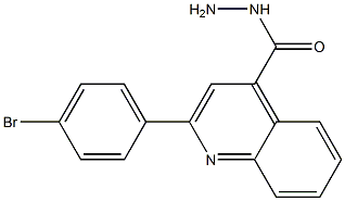 2-(4-BROMOPHENYL)QUINOLINE-4-CARBOHYDRAZIDE Structure