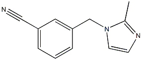 3-[(2-METHYL-1H-IMIDAZOL-1-YL)METHYL]BENZONITRILE Structure