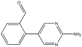 2-(2-AMINOPYRIMIDIN-5-YL)BENZALDEHYDE, 95+% 구조식 이미지