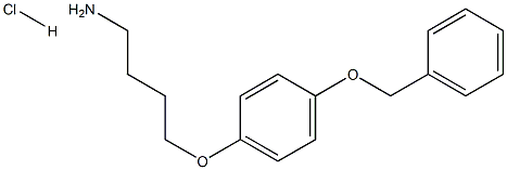 4-[4-(BENZYLOXY)PHENOXY]BUTAN-1-AMINE HYDROCHLORIDE 구조식 이미지