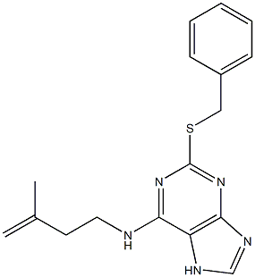 2-BENZYLTHIO-N6-ISOPENTENYLADENINE 98% (HPLC) 구조식 이미지