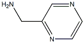 1-PYRAZIN-2-YLMETHANAMINE 구조식 이미지