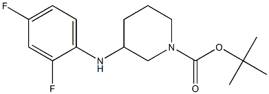 1-Boc-3-(2,4-difluorophenylamino)-piperidine Structure