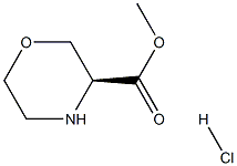 3(S)-Morpholinecarboxylic acid methyl ester HCl Structure