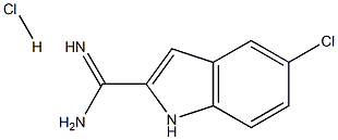 5-Chloro-1H-indole-2-carboxamidine HCl Structure