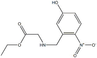 ETHYL N-(3-HYDROXY-6-NITRO-BENZYL)GLYCINATE 구조식 이미지