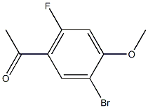 4-ACETYL-2-BROMO-5-FLUORO-ANISOLE Structure