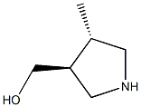 ((3S,4S)-4-methylpyrrolidin-3-yl)methanol 구조식 이미지