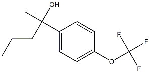 2-(4-(trifluoromethoxy)phenyl)pentan-2-ol 구조식 이미지