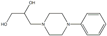 3-(4-Phenyl-1-piperazinyl)1,2-propandiol Structure