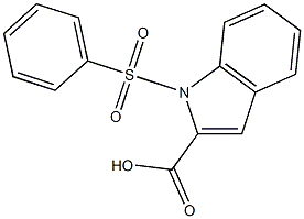 1-PHENYLSULFONYLINDOLE-2-CARBOXYLIC ACID Structure