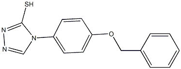 4-(4-(BENZYLOXY)PHENYL)-1,2,4-TRIAZOLE-3-THIOL Structure
