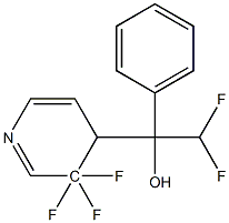 2,2,3,3,3-PENTAFLUORO-1-PHENYL-1-(4-PYRIDYL)ETHANOL Structure