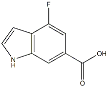 4-FLUOROINDOLE-6-CARBOXYLIC ACID Structure