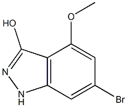 6-BROMO-4-METHOXY-3-HYDROXYINDAZOLE 구조식 이미지