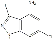 4-AMINO-6-CHLORO-3-IODOINDAZOLE 구조식 이미지