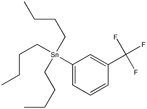 3-TRIFLUOROMETHYL(TRI-N-BUTYLSTANNYL)BENZENE, TECH. 구조식 이미지