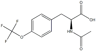 (S)-N-ACETYL-4-TRIFLUOROMETHOXYPHENYLALANINE 구조식 이미지