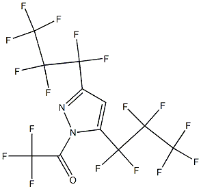 3,5-BIS(PERFLUOROPROPYL)-1-TRIFLUOROACETYLPYRAZOLE Structure